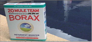 Borates stabilize pH, reduce algae growth Borates stabilize pH, reduce algae growth