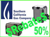 Southern California Gas now offering 50% rebate on natural gas heaters and appliances Southern California Gas now offering 50% rebate on natural gas heaters and appliances