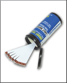 Test pool salt levels with Poolmaster‘SmartTest’strips Test pool salt levels with Poolmaster‘SmartTest’strips