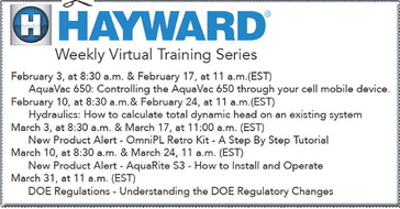 Hayward now offering virtual training Hayward now offering virtual training