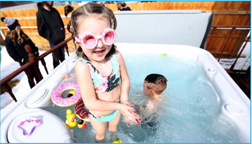 Make-A-Wish & Mountain Hot Tub delight girl Make-A-Wish & Mountain Hot Tub delight girl