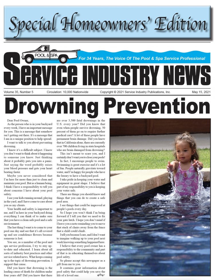 Special Drowning Prevention For The Homeowner — Pages 26-30 Special Drowning Prevention For The Homeowner — Pages 26-30