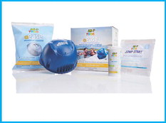 FROG @ease floating system sanitizes easily FROG @ease floating system sanitizes easily