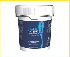 Keep spa water balanced using ‘SpaPure Salt Start’ Keep spa water balanced using ‘SpaPure Salt Start’
