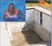 White knight completes pool for disabled teacher White knight completes pool for disabled teacher